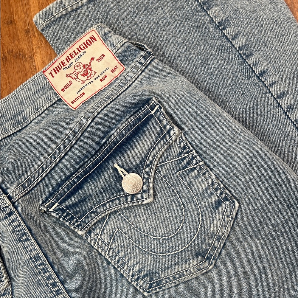 Y2K True Religion Joey Mid Rise Flare Denim